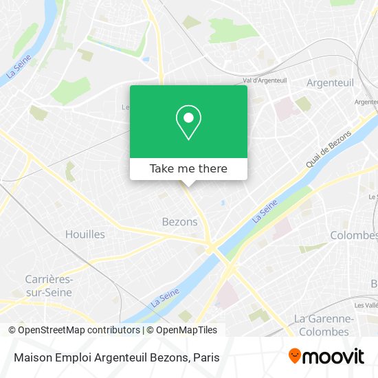 Maison Emploi Argenteuil Bezons map