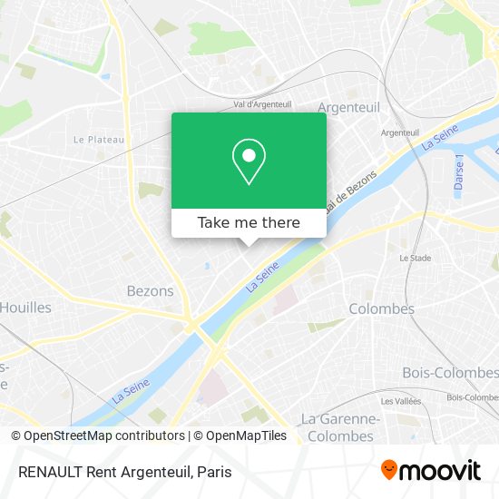 Mapa RENAULT Rent Argenteuil