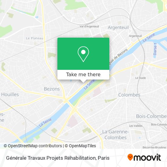 Mapa Générale Travaux Projets Réhabilitation