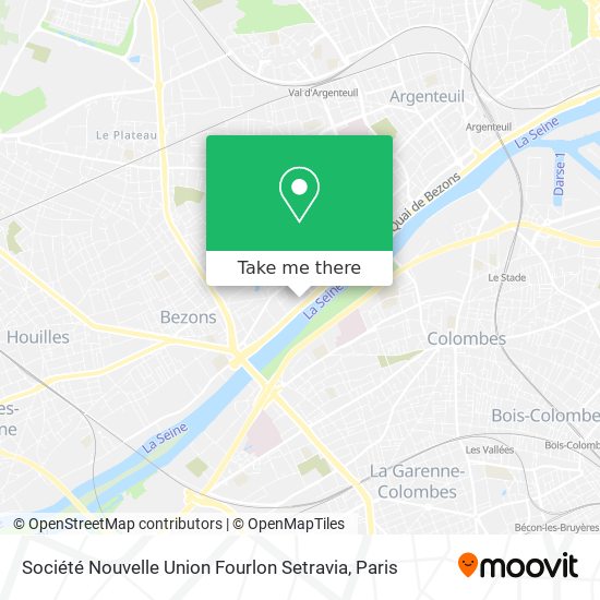 Mapa Société Nouvelle Union Fourlon Setravia