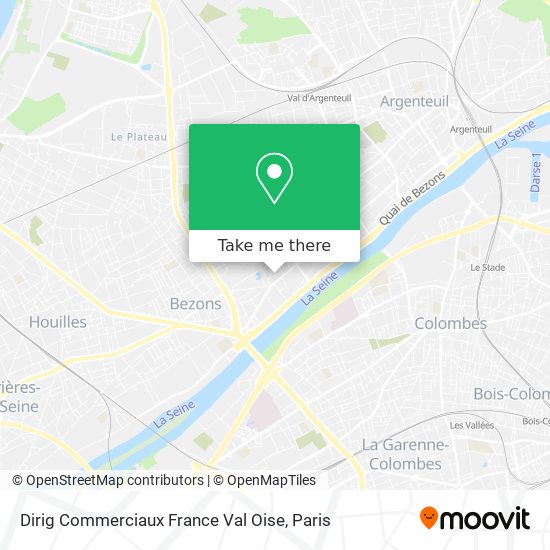 Mapa Dirig Commerciaux France Val Oise