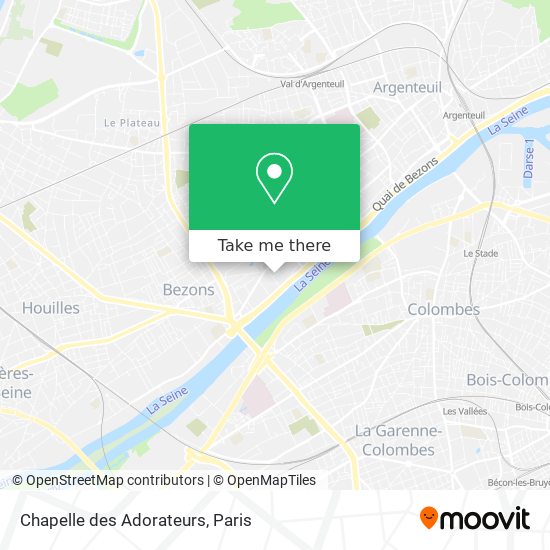 Mapa Chapelle des Adorateurs