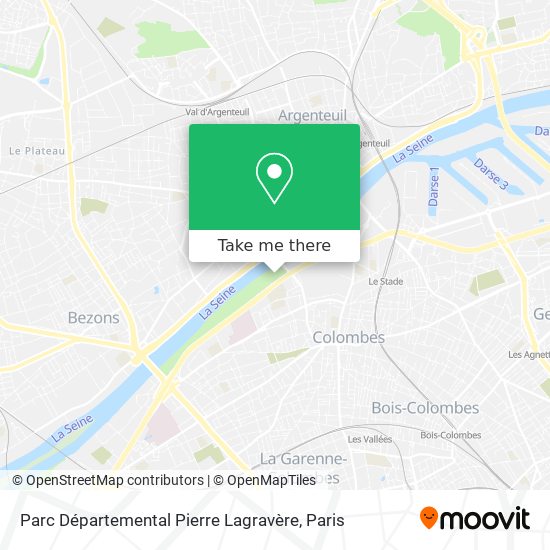 Mapa Parc Départemental Pierre Lagravère