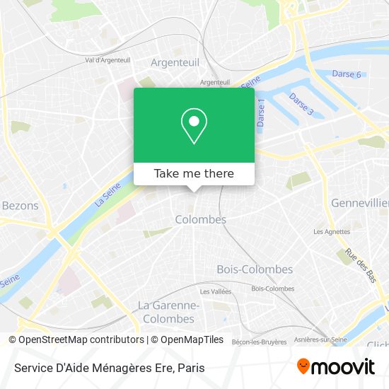 Mapa Service D'Aide Ménagères Ere