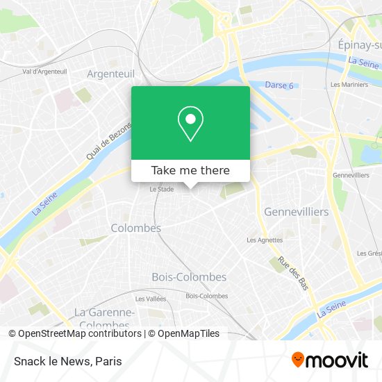 Snack le News map