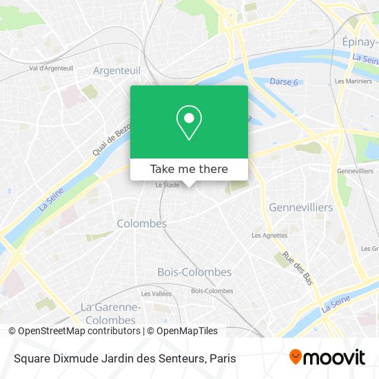 Square Dixmude Jardin des Senteurs map