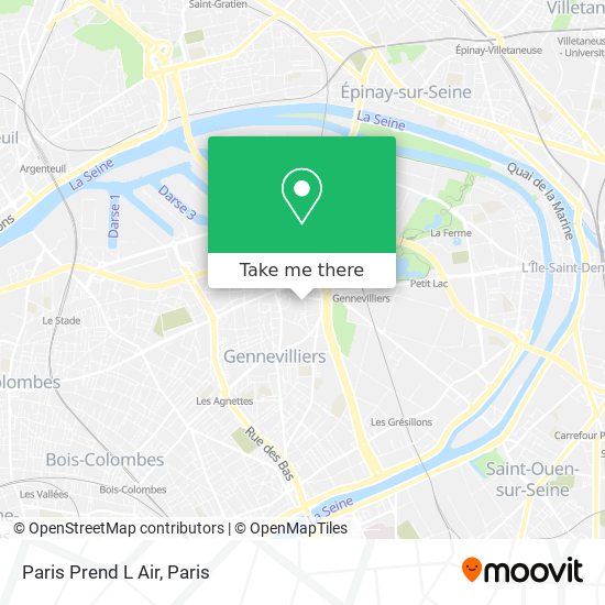 Mapa Paris Prend L Air