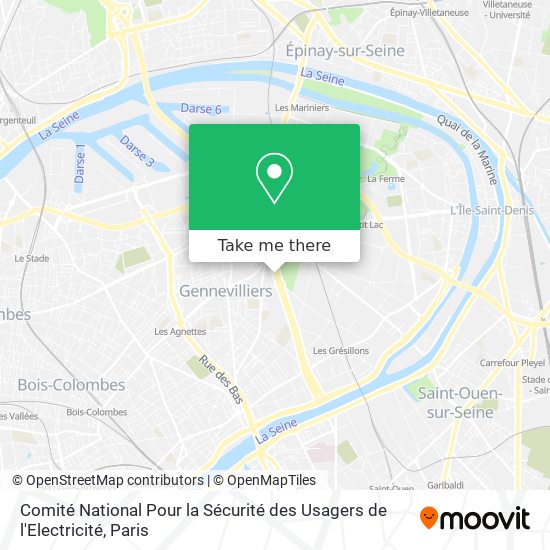 Comité National Pour la Sécurité des Usagers de l'Electricité map