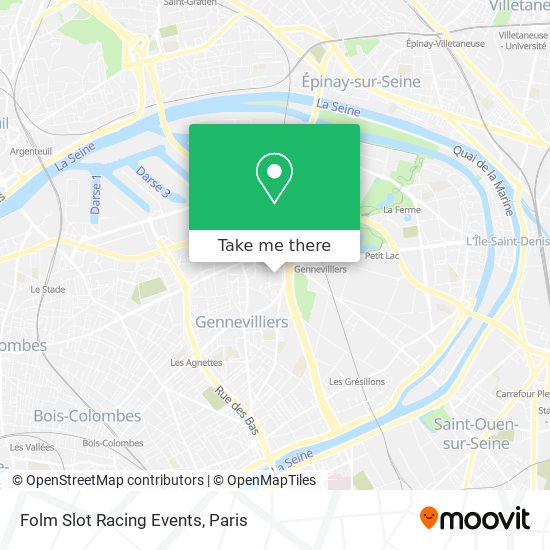 Mapa Folm Slot Racing Events