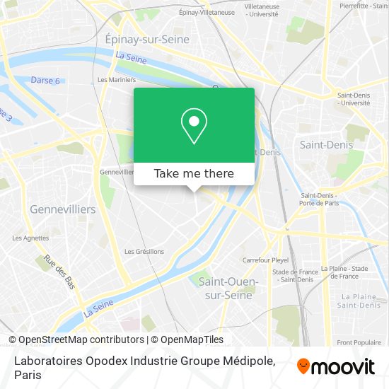 Mapa Laboratoires Opodex Industrie Groupe Médipole