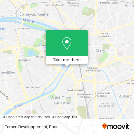 Tersen Developpement map