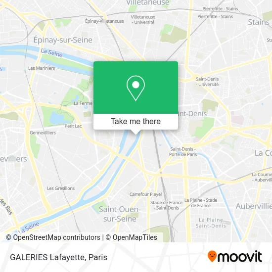 GALERIES Lafayette map
