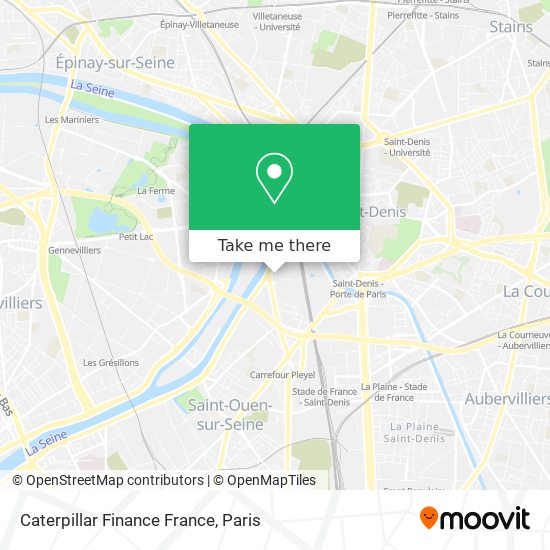 Caterpillar Finance France map