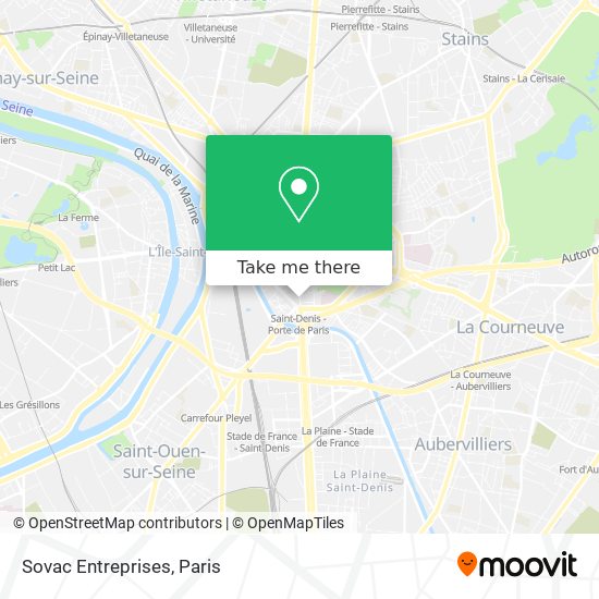 Sovac Entreprises map