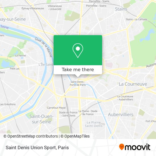 Mapa Saint Denis Union Sport