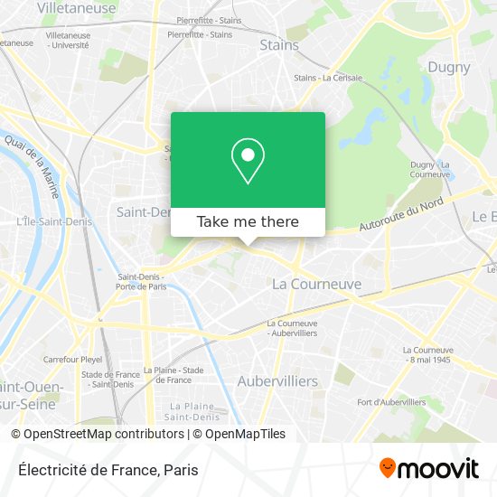 Mapa Électricité de France