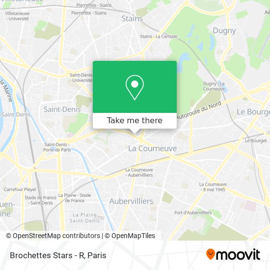 Brochettes Stars - R map