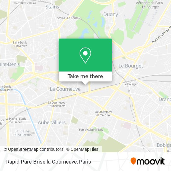 Rapid Pare-Brise la Courneuve map