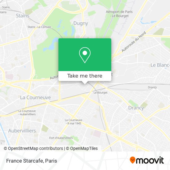 France Starcafe map