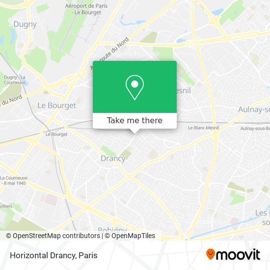 Mapa Horizontal Drancy