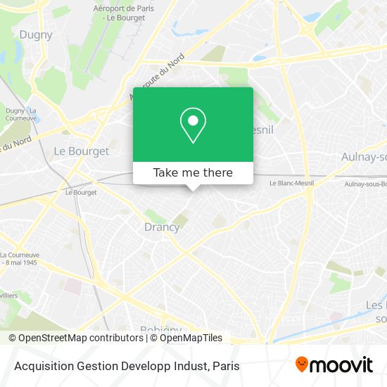 Acquisition Gestion Developp Indust map