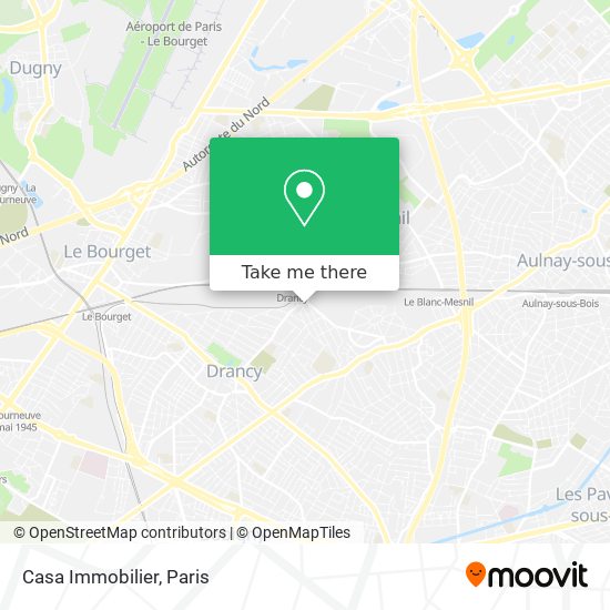 Casa Immobilier map