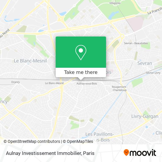 Aulnay Investissement Immobilier map