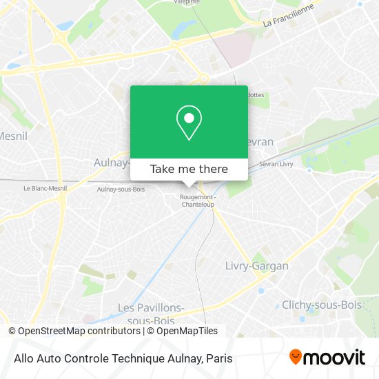 Allo Auto Controle Technique Aulnay map