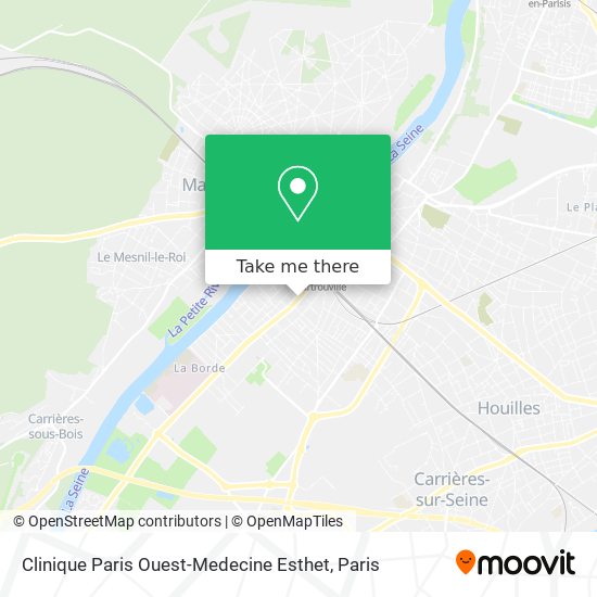 Clinique Paris Ouest-Medecine Esthet map