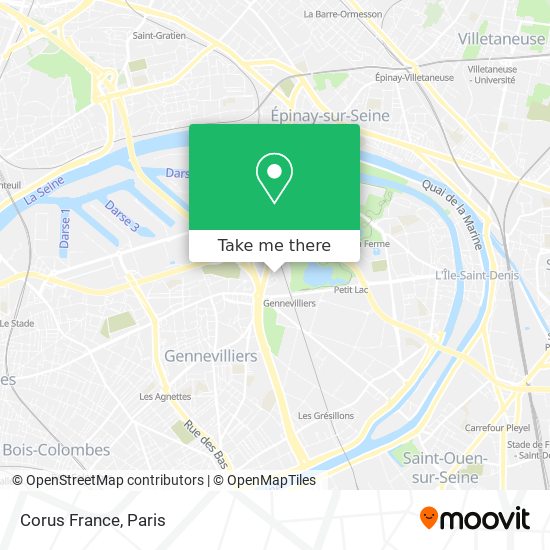 Corus France map