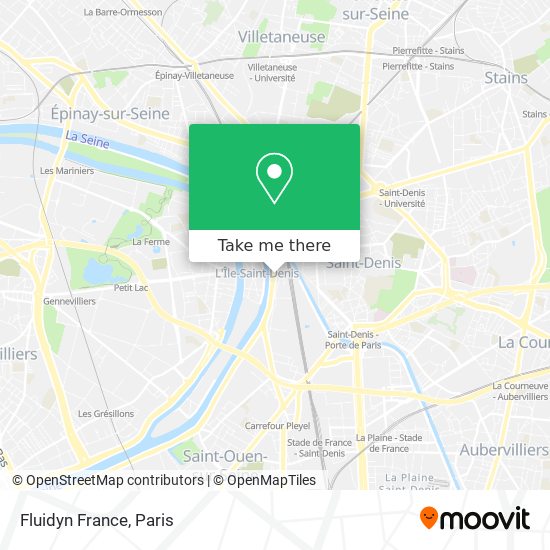 Mapa Fluidyn France