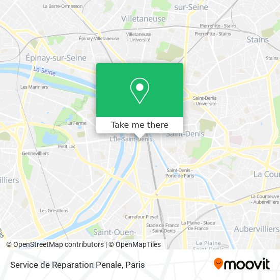 Mapa Service de Reparation Penale