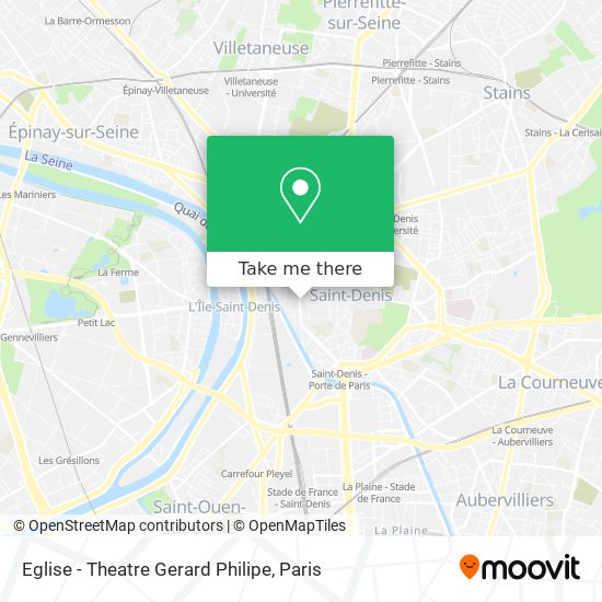 Eglise - Theatre Gerard Philipe map