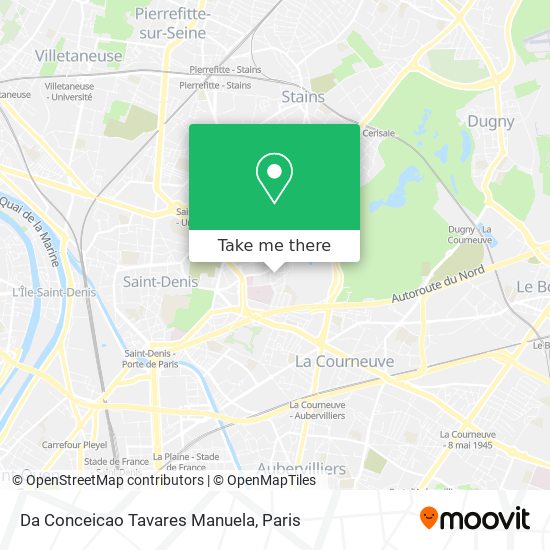 Da Conceicao Tavares Manuela map