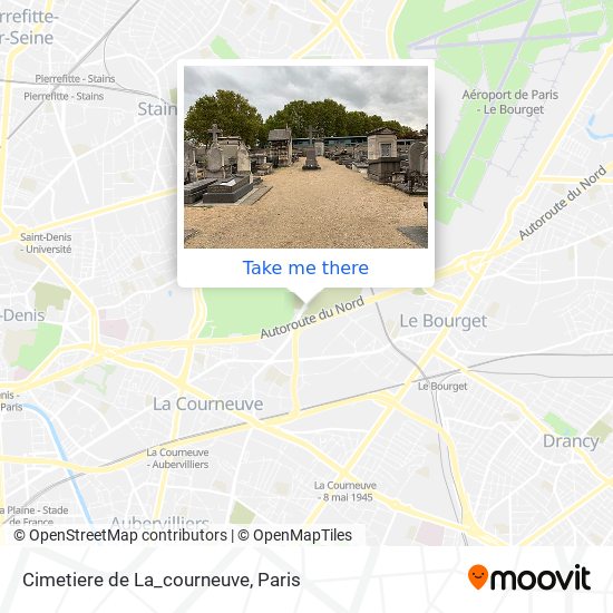 Cimetiere de La_courneuve map