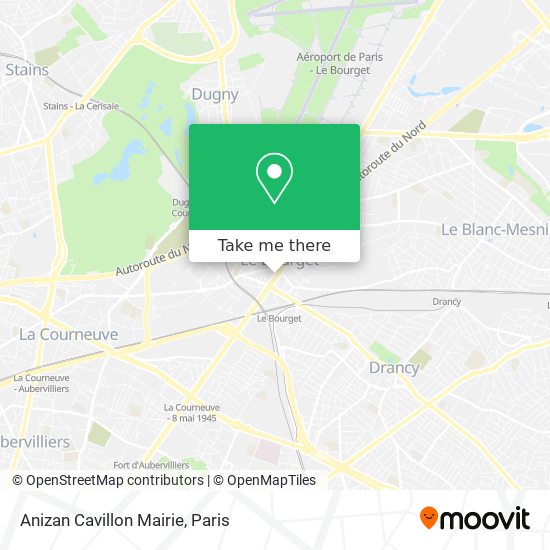 Mapa Anizan Cavillon Mairie