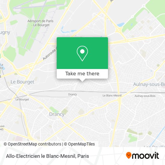 Allo-Electricien le Blanc-Mesnil map