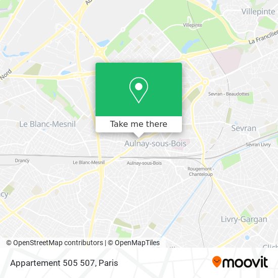 Mapa Appartement 505 507