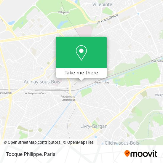 Mapa Tocque Philippe