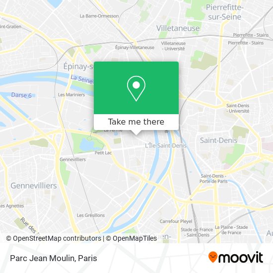 Mapa Parc Jean Moulin