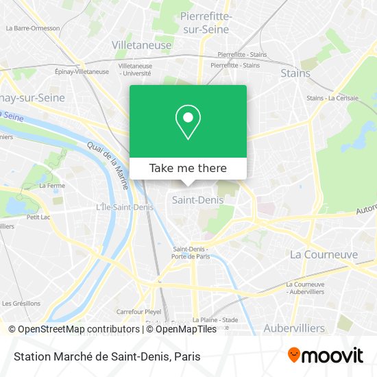 Mapa Station Marché de Saint-Denis