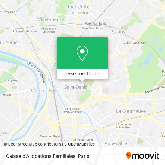 Caisse d'Allocations Familiales map