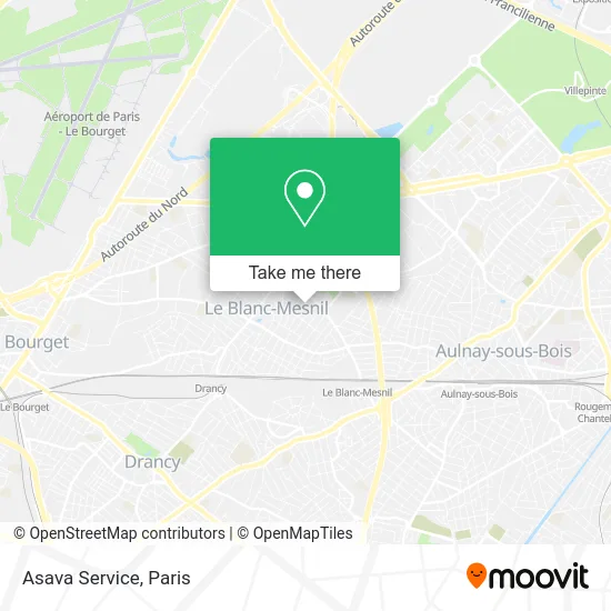Asava Service map