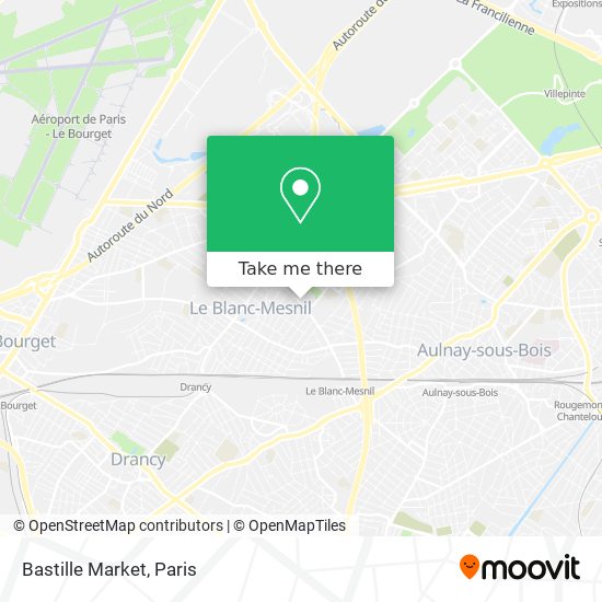 Bastille Market map