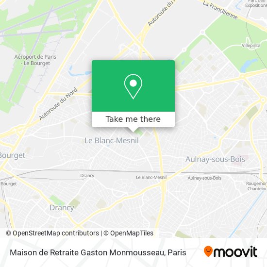 Maison de Retraite Gaston Monmousseau map