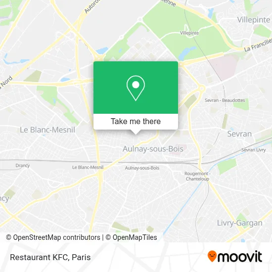 Restaurant KFC map