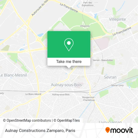 Aulnay Constructions Zamparo map