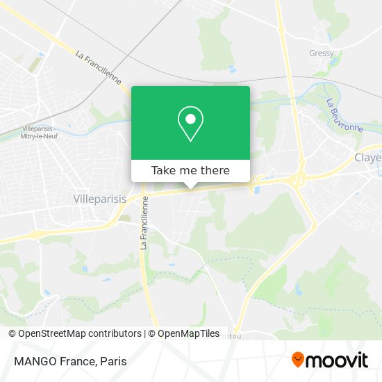 MANGO France map