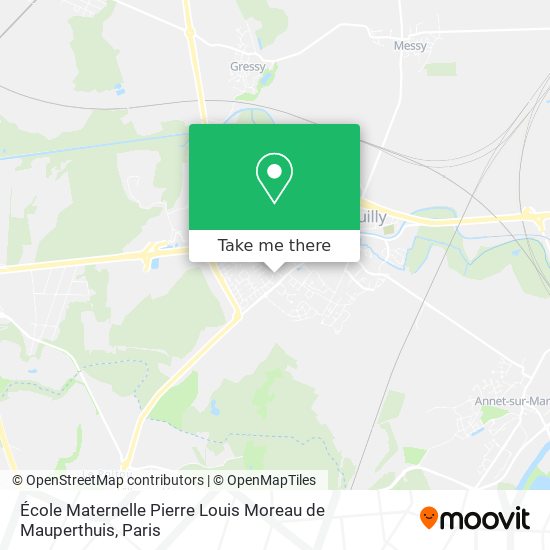 Mapa École Maternelle Pierre Louis Moreau de Mauperthuis