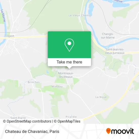 Chateau de Chavaniac map